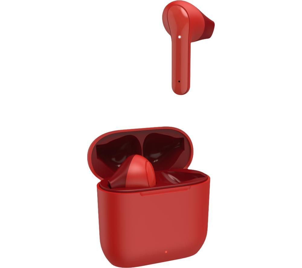 HAMA Essential Line Freedom Light Wireless Bluetooth Earbuds - Red image number 3 of 6