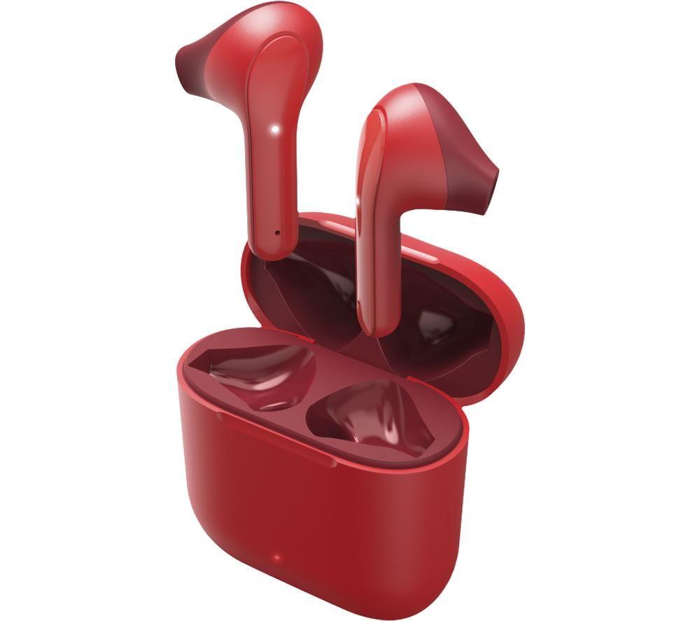 HAMA Essential Line Freedom Light Wireless Bluetooth Earbuds - Red image number 4 of 6