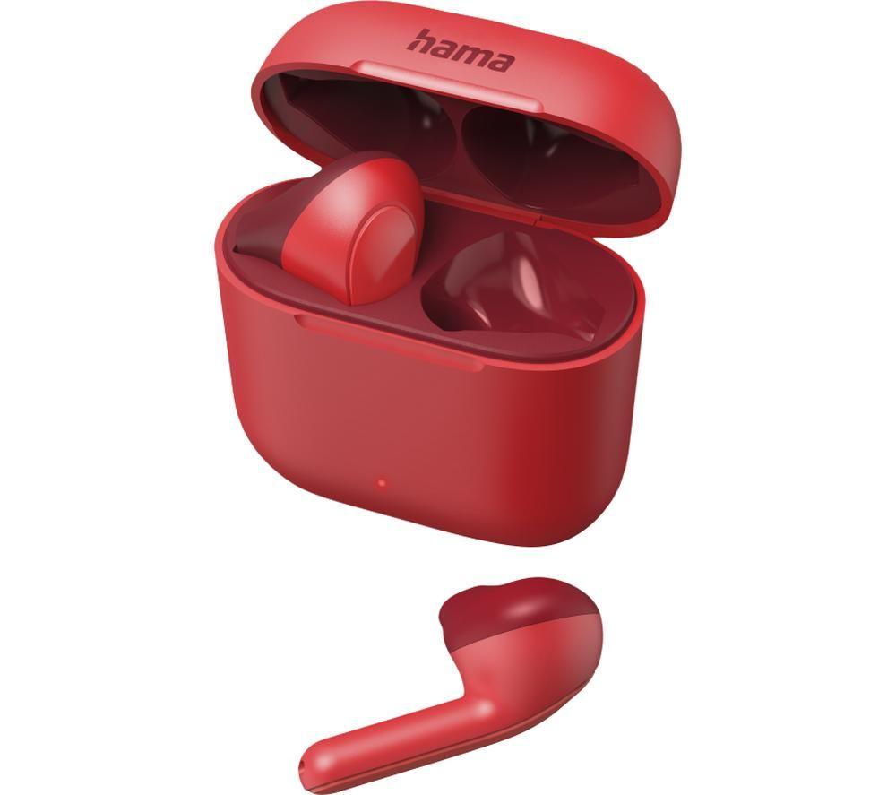 HAMA Essential Line Freedom Light Wireless Bluetooth Earbuds - Red image number 5 of 6