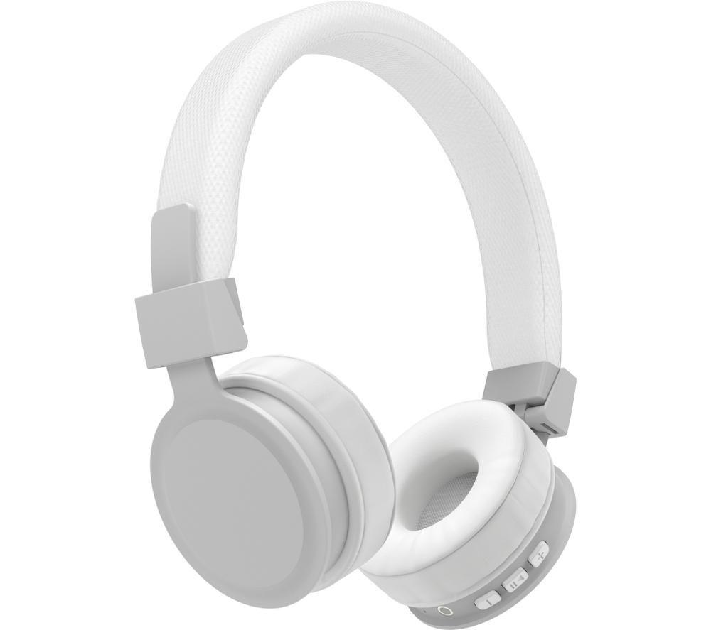 Buy HAMA Freedom Lit Wireless Bluetooth Headphones - White & Light Grey ...