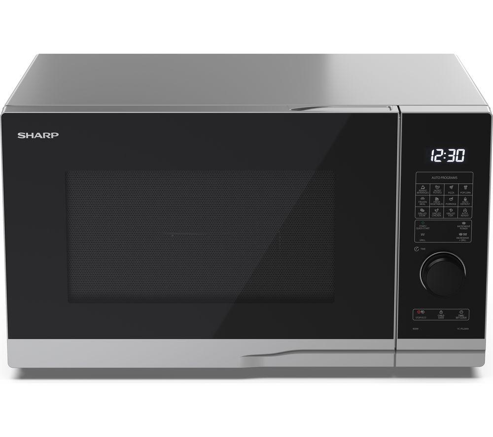 SHARP YC-PG284AU-S Microwave with Grill - Silver image number 3 of 6