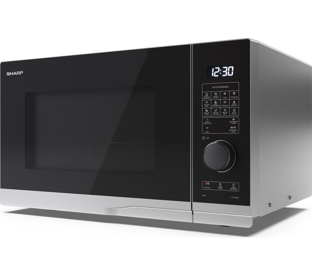 SHARP YC-PG284AU-S Microwave with Grill - Silver image number 5 of 6