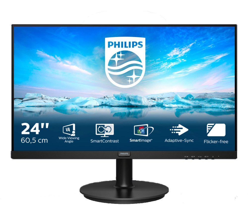 Buy PHILIPS 242V8LA Full HD 24 LCD Monitor - Black