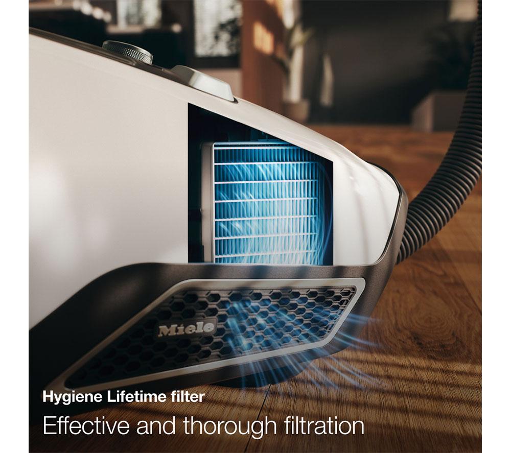 MIELE Blizzard CX1 Flex Cylinder Bagless Vacuum Cleaner - White image number 10 of 12