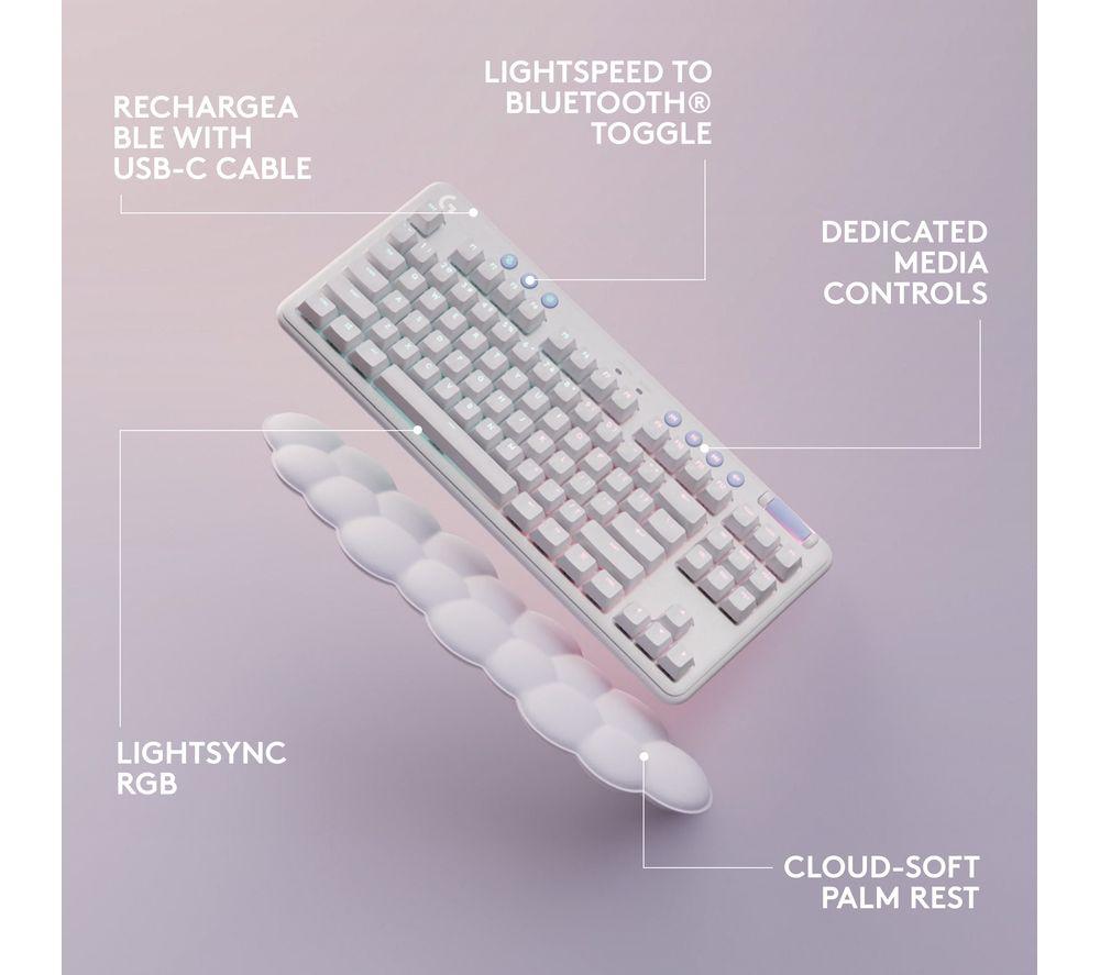 LOGITECH G715 Wireless Mechanical Gaming Keyboard - White image number 6 of 9