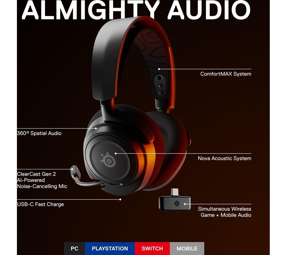 2019 Edition SteelSeries Arctis 7 Gaming Headset High DTSXv2.0 7.1 Wireless  game headset Headphone wear belt wheat