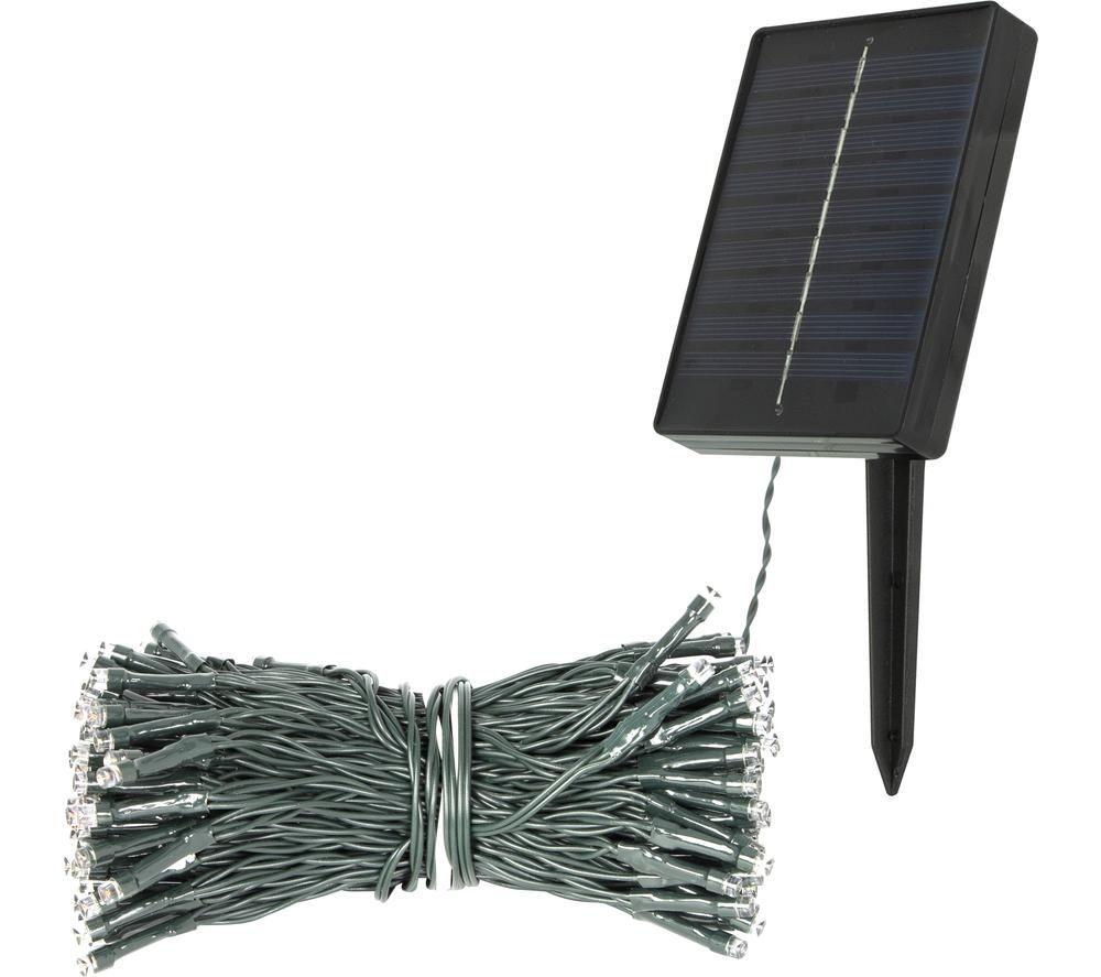 Image of GARDENKRAFT 25749 Outdoor Solar LED String Lights - Multicolour, 2-Pack