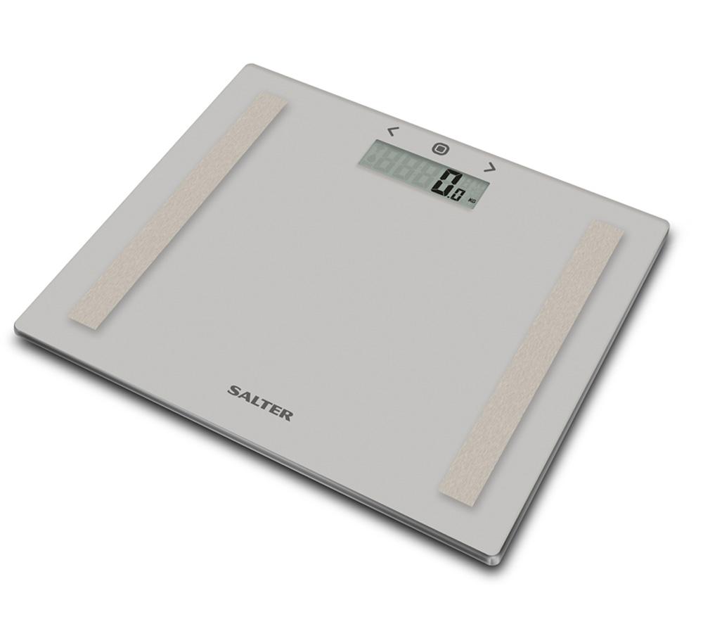 SALTER Compact Glass Analyser 9113 GY3R-BGC Bathroom Scales - Grey
