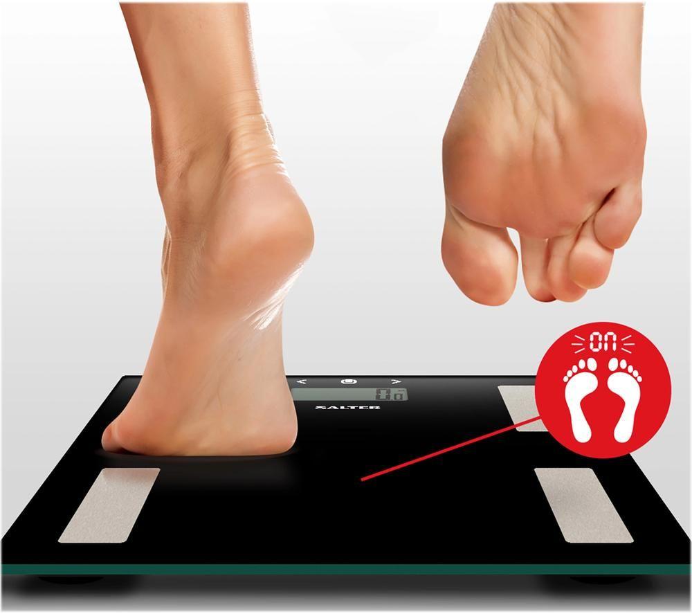 SALTER Glass Analyser 9150 BK3R Bathroom Scales - Black image number 5 of 6