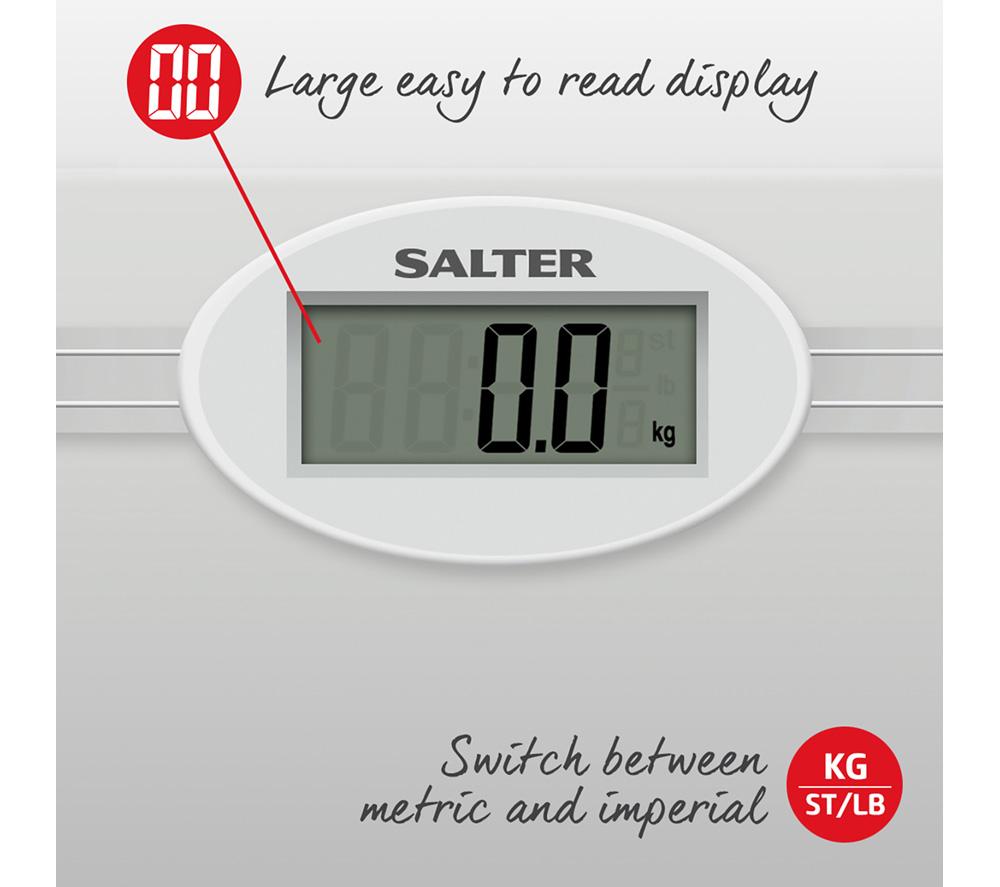 SALTER 9018S SV3R Bathroom Scales - Silver image number 3 of 6