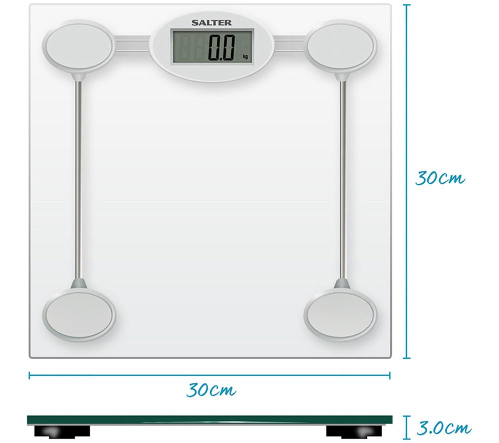 SALTER 9018S SV3R Bathroom Scales - Silver image number 4 of 6