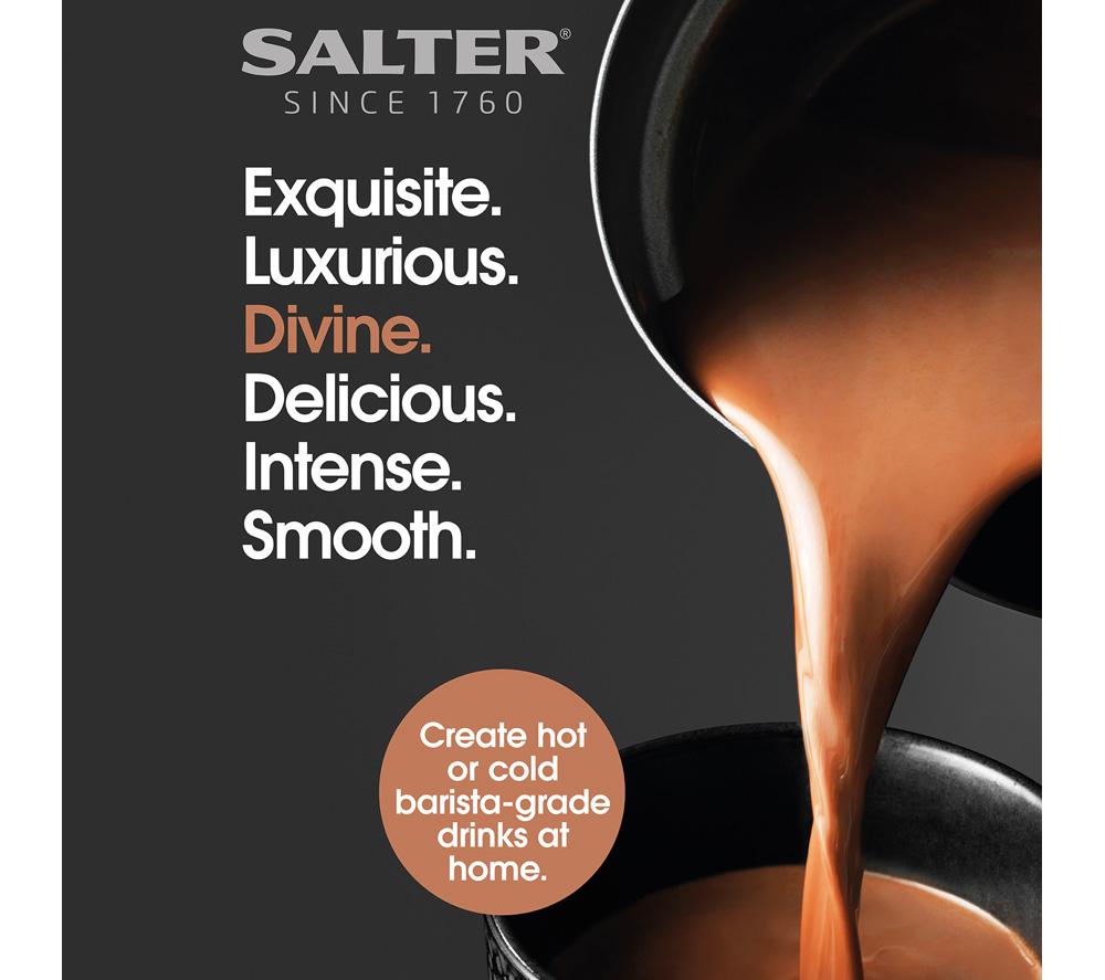 SALTER The Chocolatier EK5134 Electric Milk Frother & Hot Chocolate Maker - Black image number 2 of 7