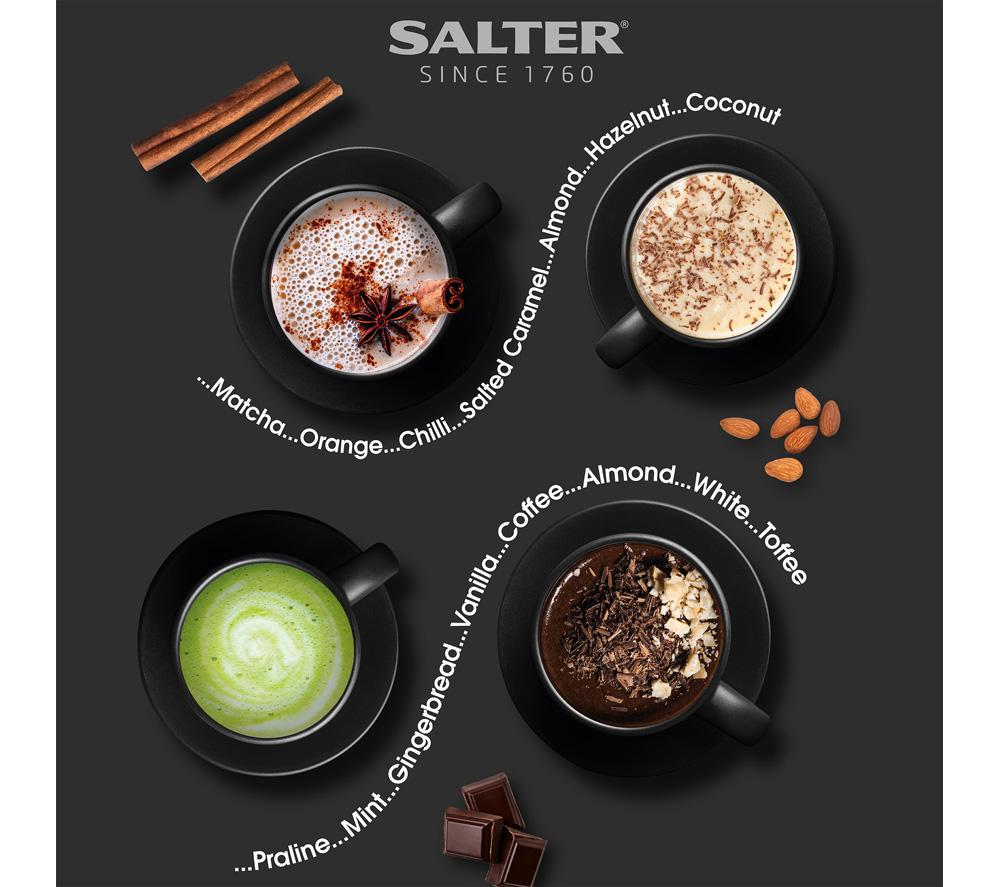 SALTER The Chocolatier EK5134 Electric Milk Frother & Hot Chocolate Maker - Black image number 6 of 7