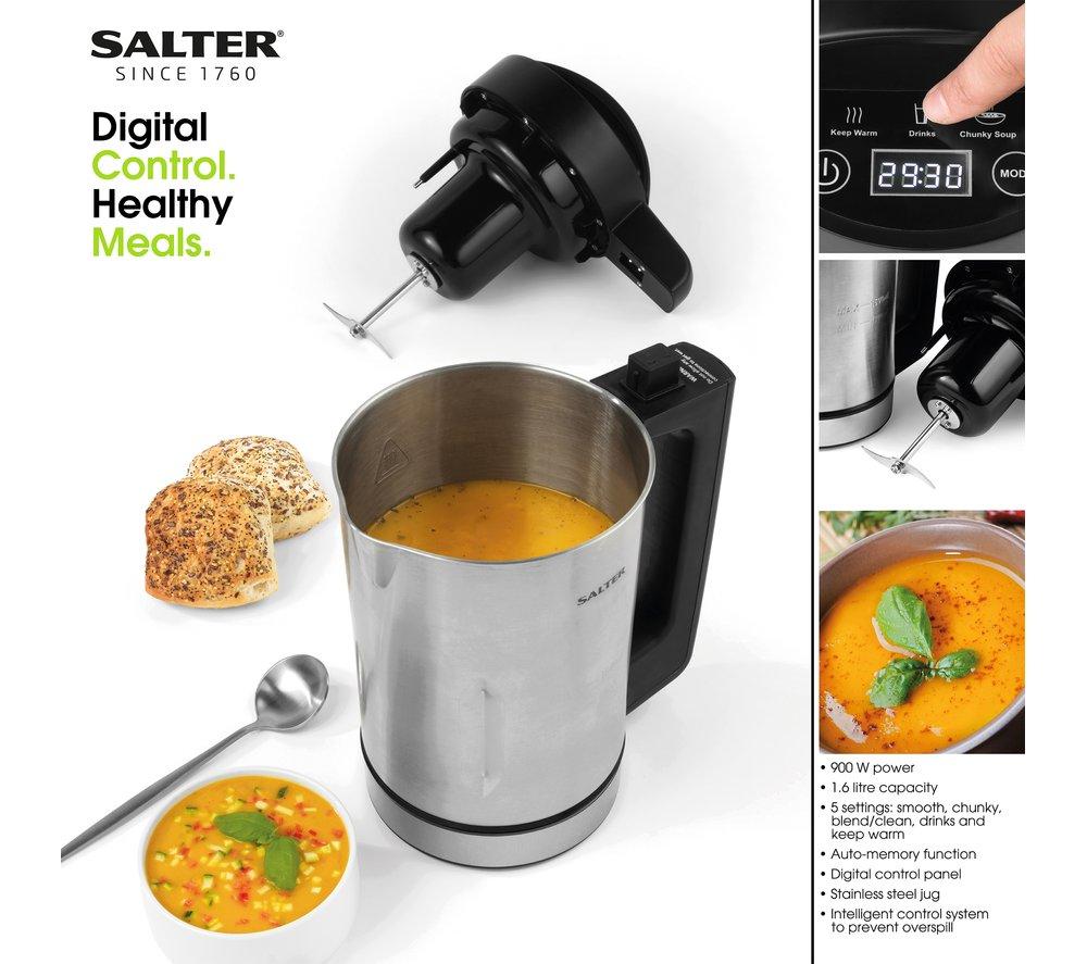 SALTER EK5118 Digital Soup & Smoothie Maker - Stainless Steel image number 3 of 7