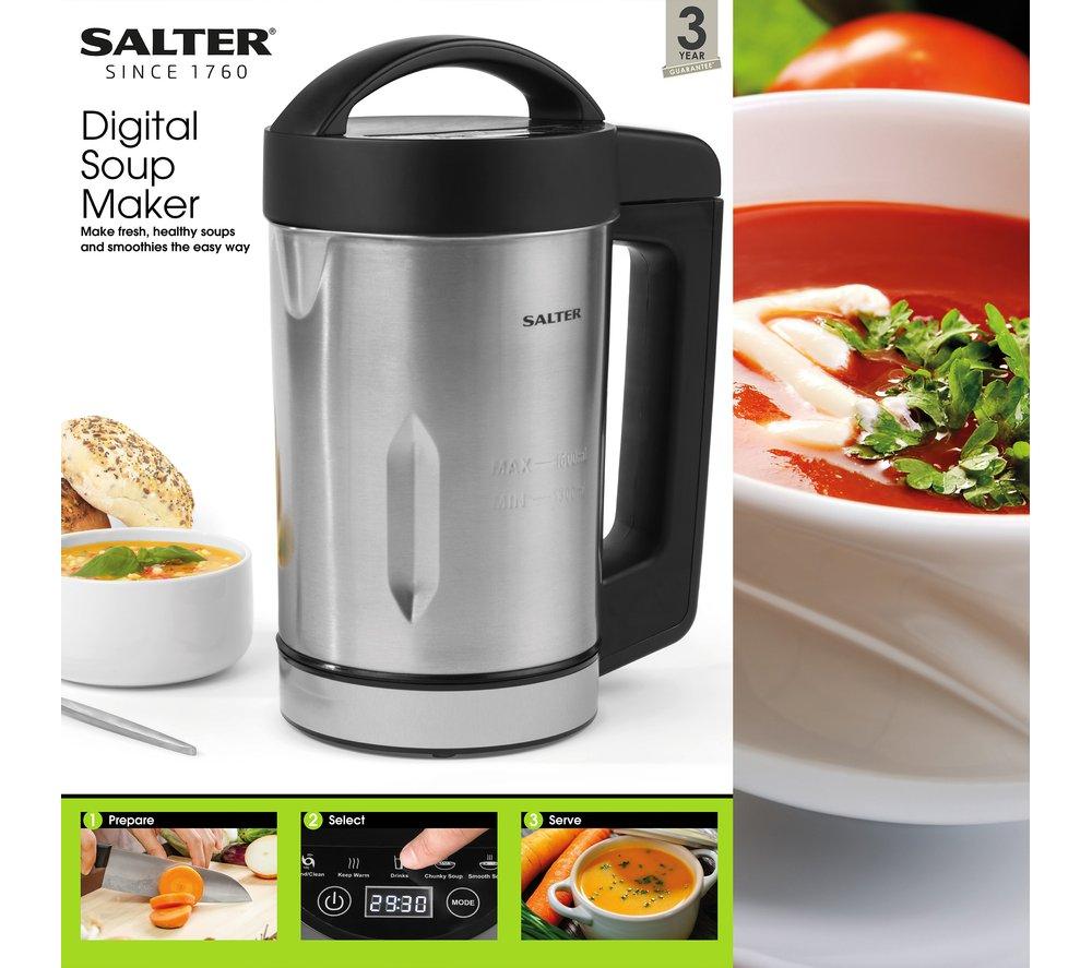 SALTER EK5118 Digital Soup & Smoothie Maker - Stainless Steel image number 4 of 7