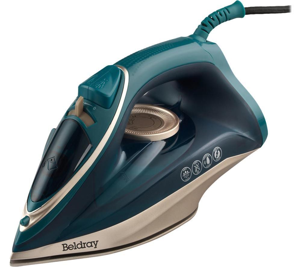 Image of BELDRAY Duo Glide BEL01480-150 Steam Iron - Blue & Gold