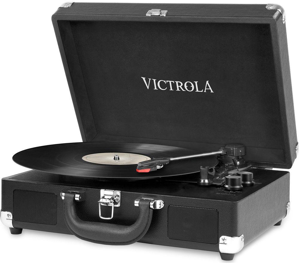 Buy VICTROLA Journey Portable Belt Drive Bluetooth Turntable Black