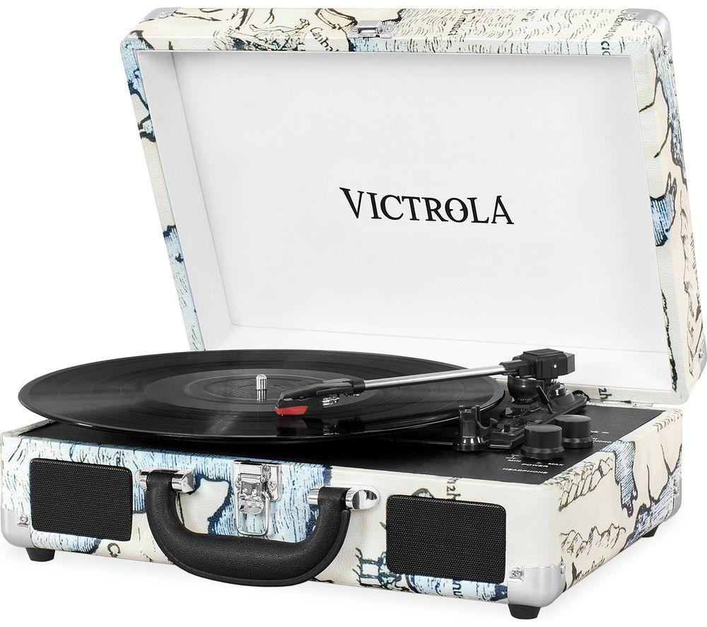 Buy VICTROLA Journey Portable Belt Drive Bluetooth Turntable Map