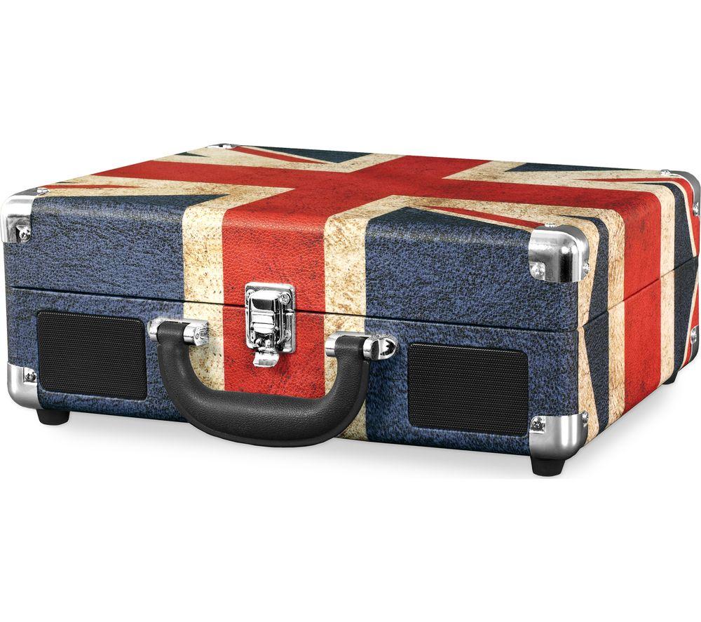 VICTROLA Journey Portable Belt Drive Bluetooth Turntable - UK Flag image number 2 of 2