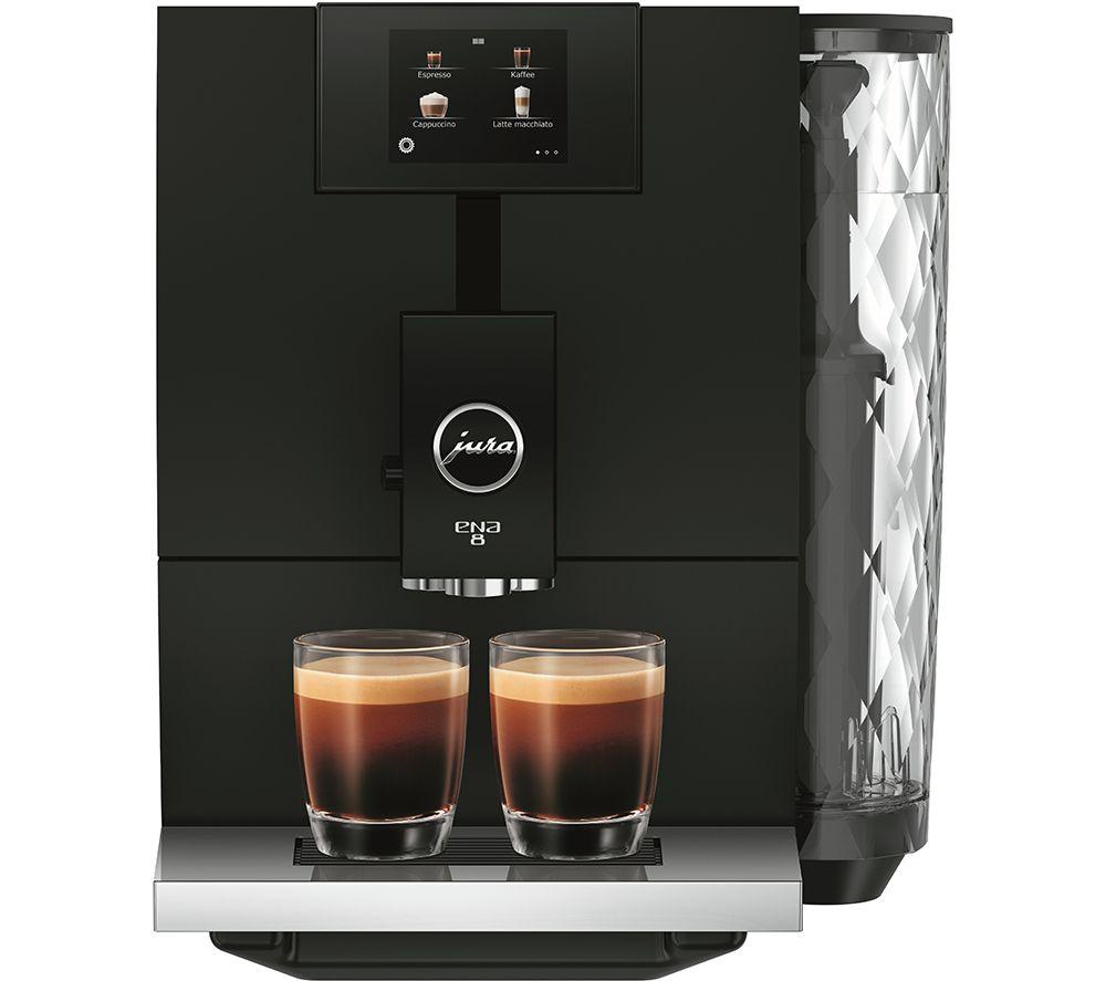 Jura Ena 8 Bean To Cup Coffee Machine - Metropolitan Black, Black