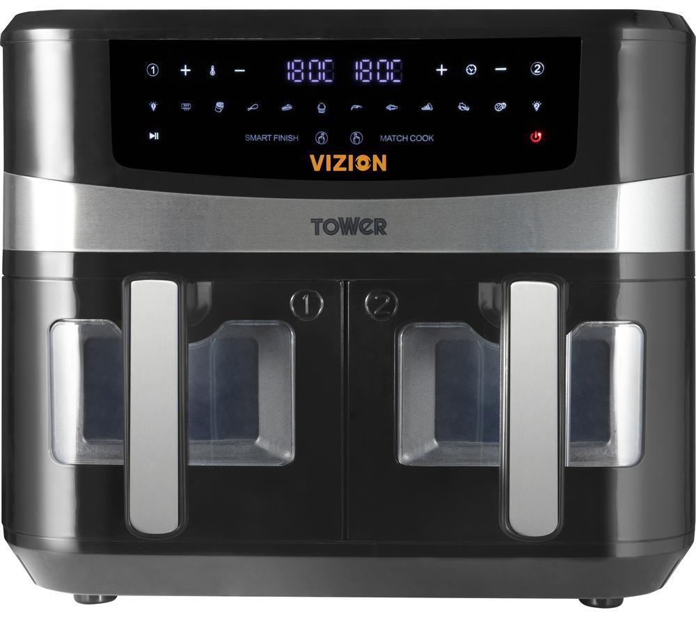 TOWER Vortx Vizion T17100 Air Fryer - Black, Black