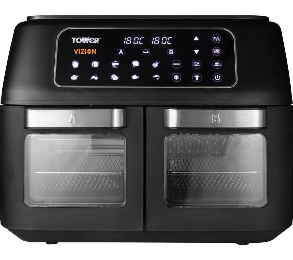 Tower Vortx Vizion T17102 Air Fryer - Black, Black