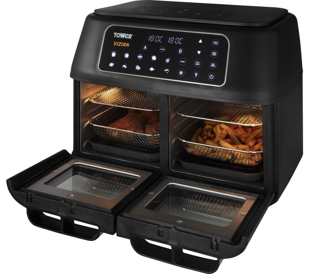 TOWER Vortx Vizion T17102 Air Fryer - Black image number 2 of 4