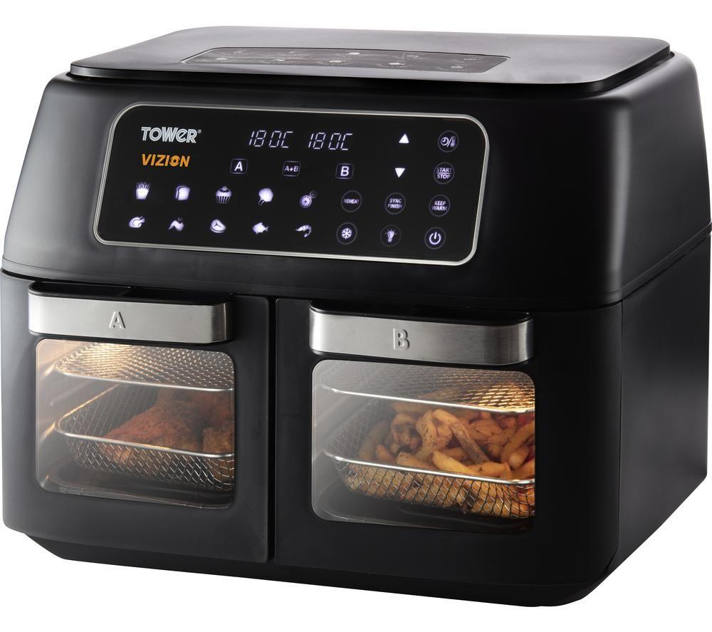 TOWER Vortx Vizion T17102 Air Fryer - Black image number 3 of 4