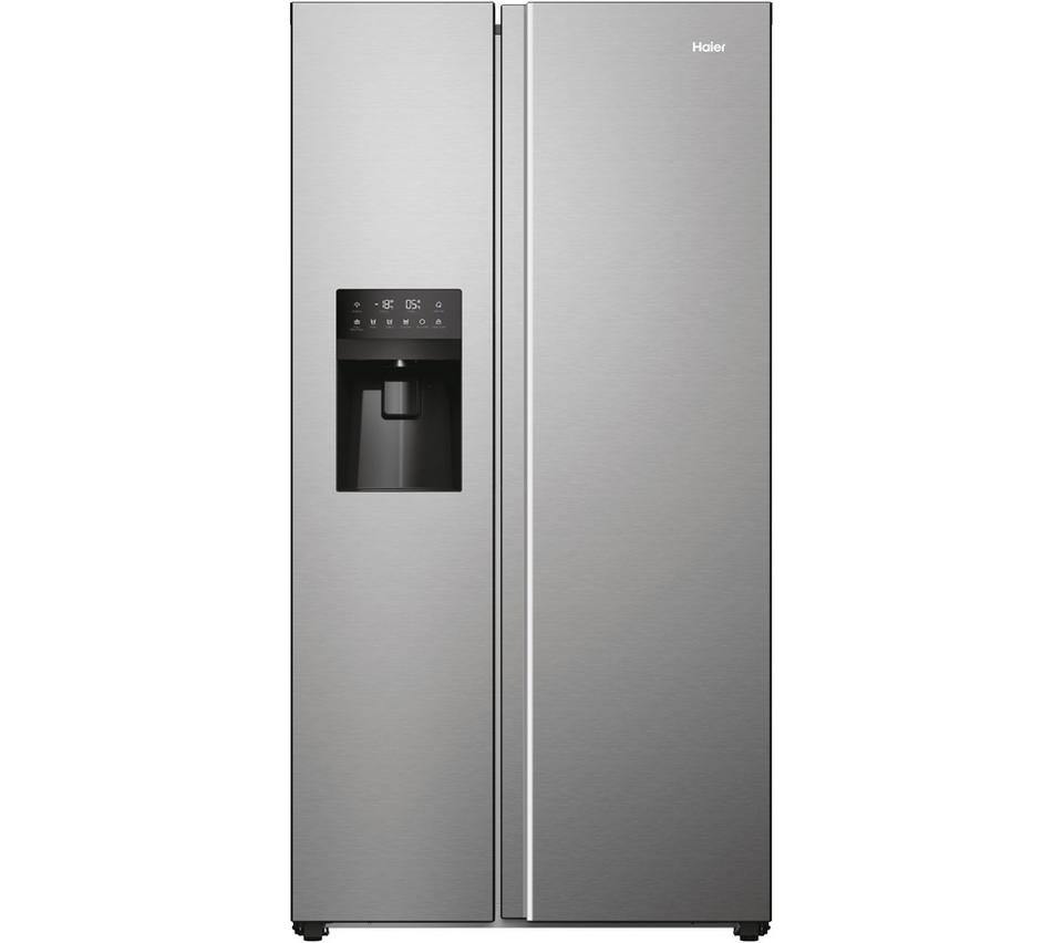 HAIER HSR5918DIMP American-Style Fridge Freezer - Platinum Inox