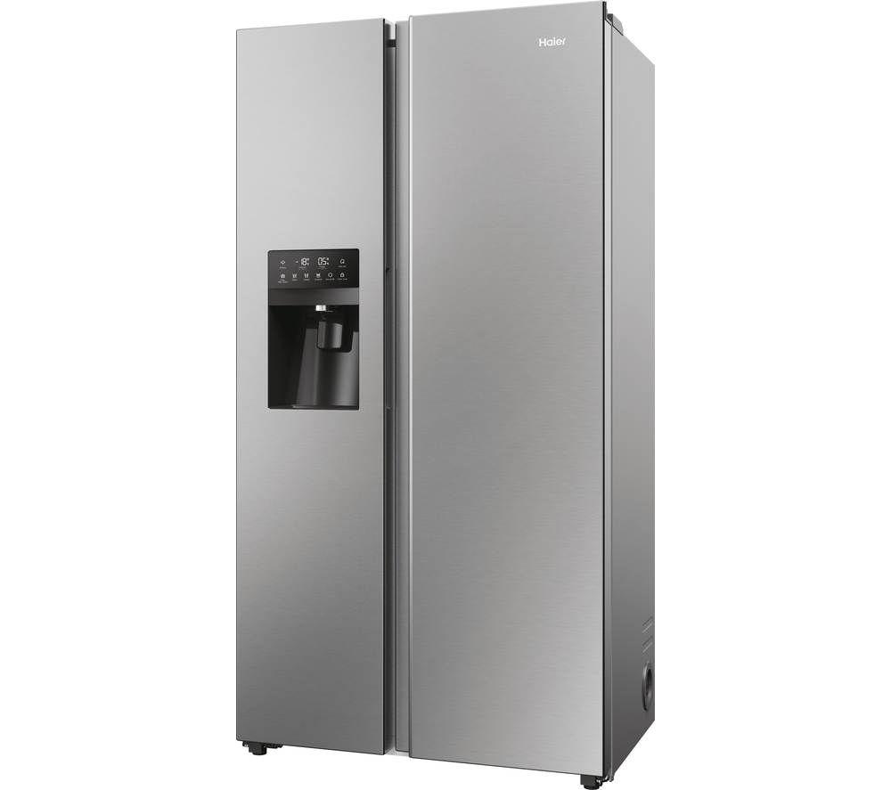 HAIER HSR5918DIMP American-Style Fridge Freezer - Platinum Inox image number 3 of 27