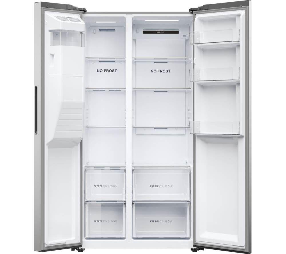 HAIER HSR5918DIMP American-Style Fridge Freezer - Platinum Inox image number 5 of 27
