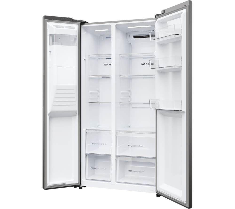 HAIER HSR5918DIMP American-Style Fridge Freezer - Platinum Inox image number 7 of 27