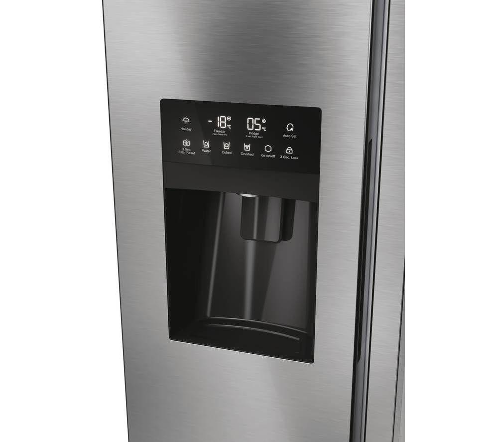 HAIER HSR5918DIMP American-Style Fridge Freezer - Platinum Inox image number 10 of 27