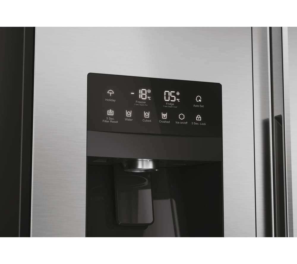 HAIER HSR5918DIMP American-Style Fridge Freezer - Platinum Inox image number 12 of 27