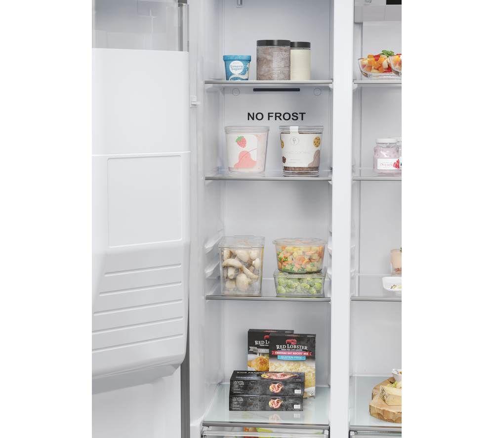 HAIER HSR5918DIMP American-Style Fridge Freezer - Platinum Inox image number 14 of 27