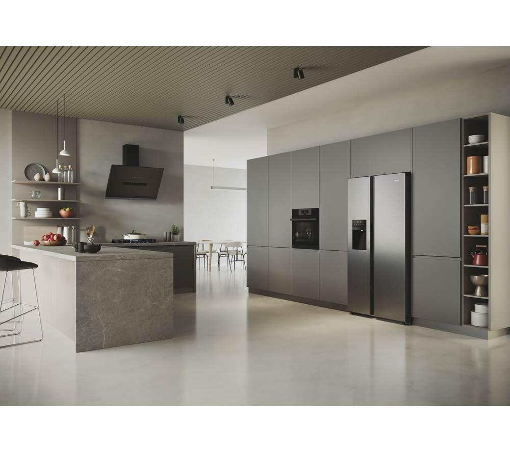 HAIER HSR5918DIMP American-Style Fridge Freezer - Platinum Inox image number 15 of 27