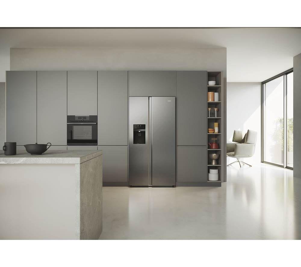 HAIER HSR5918DIMP American-Style Fridge Freezer - Platinum Inox image number 16 of 27