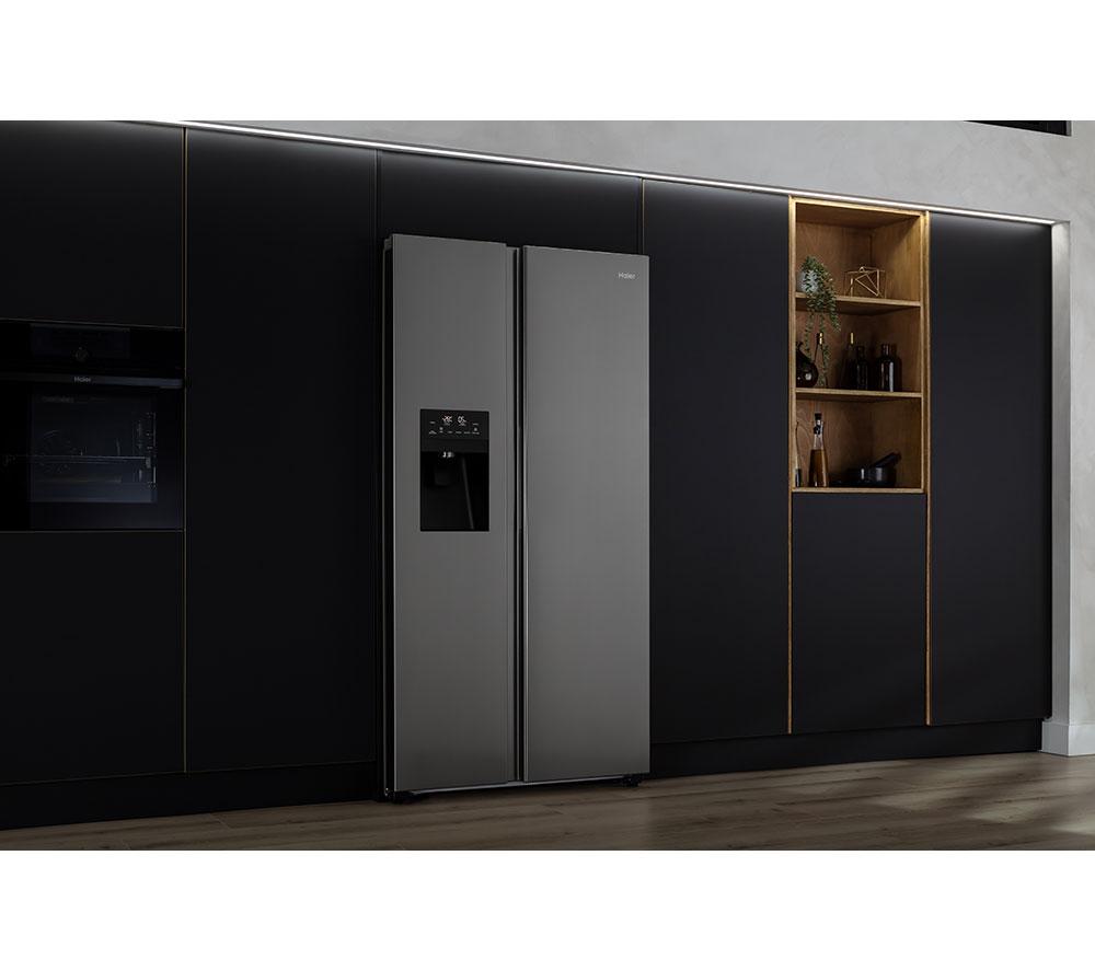 HAIER HSR5918DIMP American-Style Fridge Freezer - Platinum Inox image number 19 of 27