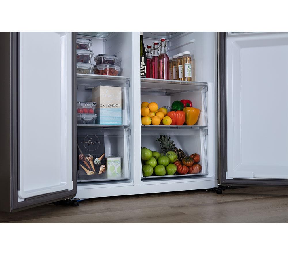 HAIER HSR5918DIMP American-Style Fridge Freezer - Platinum Inox image number 21 of 27