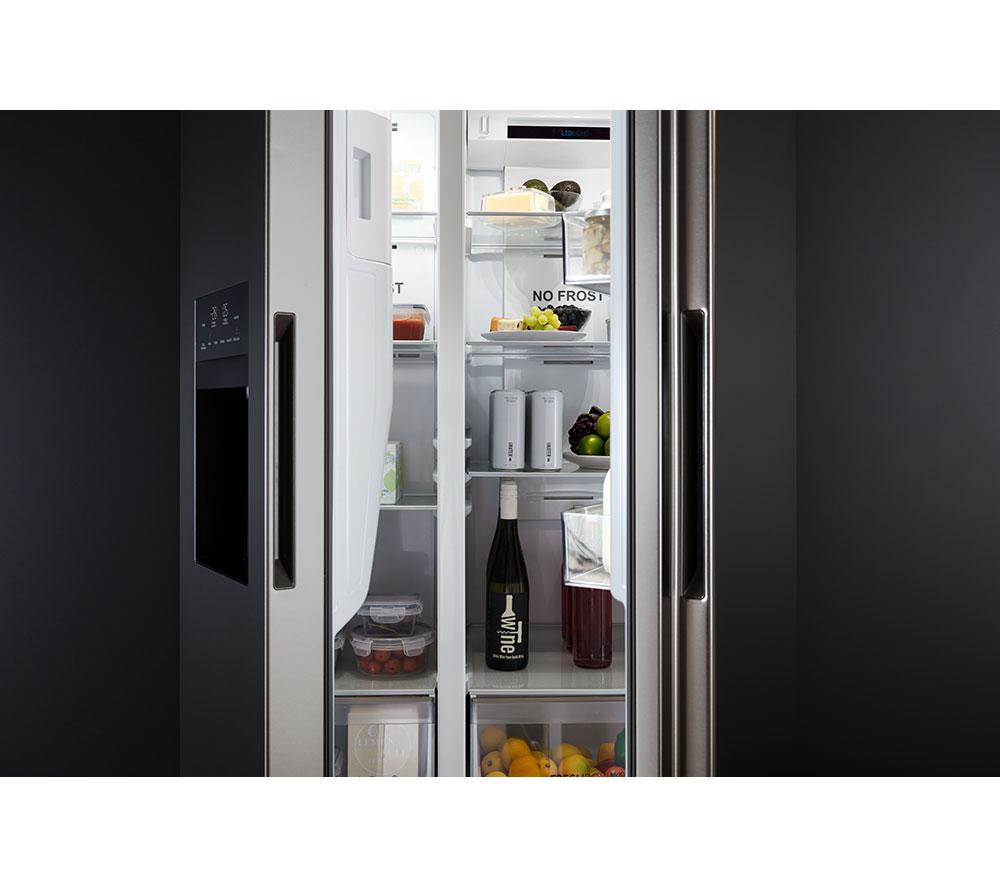 HAIER HSR5918DIMP American-Style Fridge Freezer - Platinum Inox image number 24 of 27