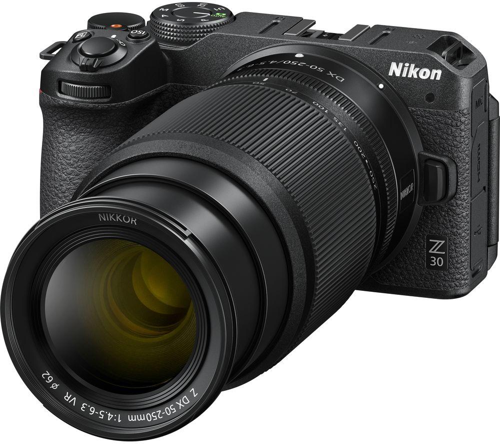 NIKON Z 30 Mirrorless Camera with NIKKOR Z DX 16-50 mm f/3.5-6.3 VR & 50-250 mm f/4.5-6.4 VR Lens image number 4 of 8