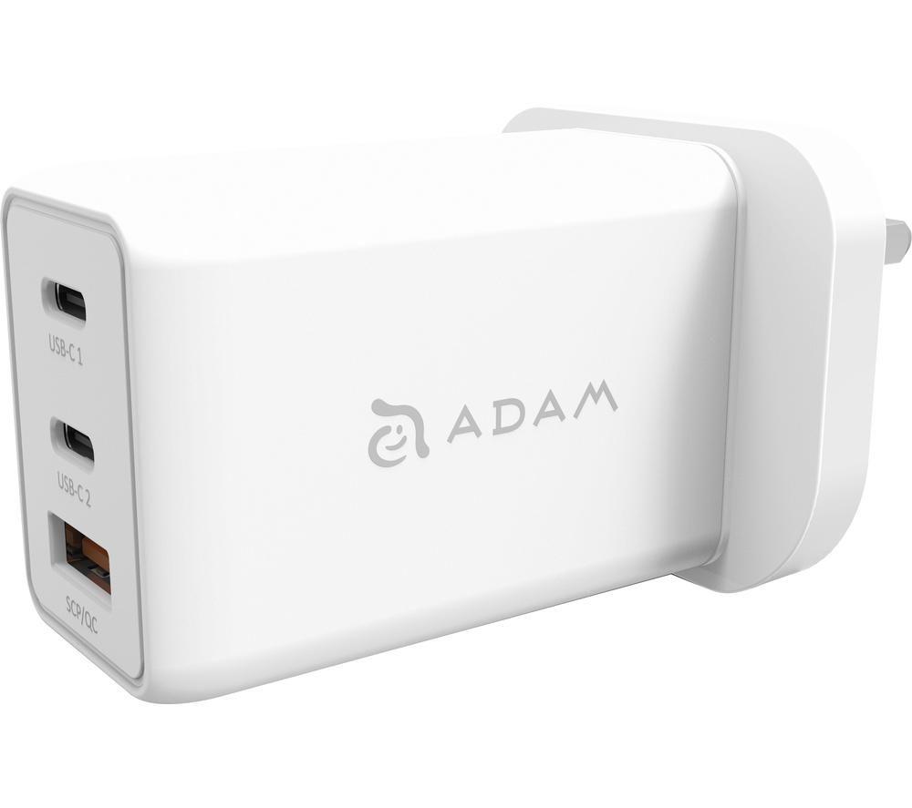 Image of ADAM ELEMENTS OMNIA F6 USB Type-C & USB Charger - 2 m, White, White
