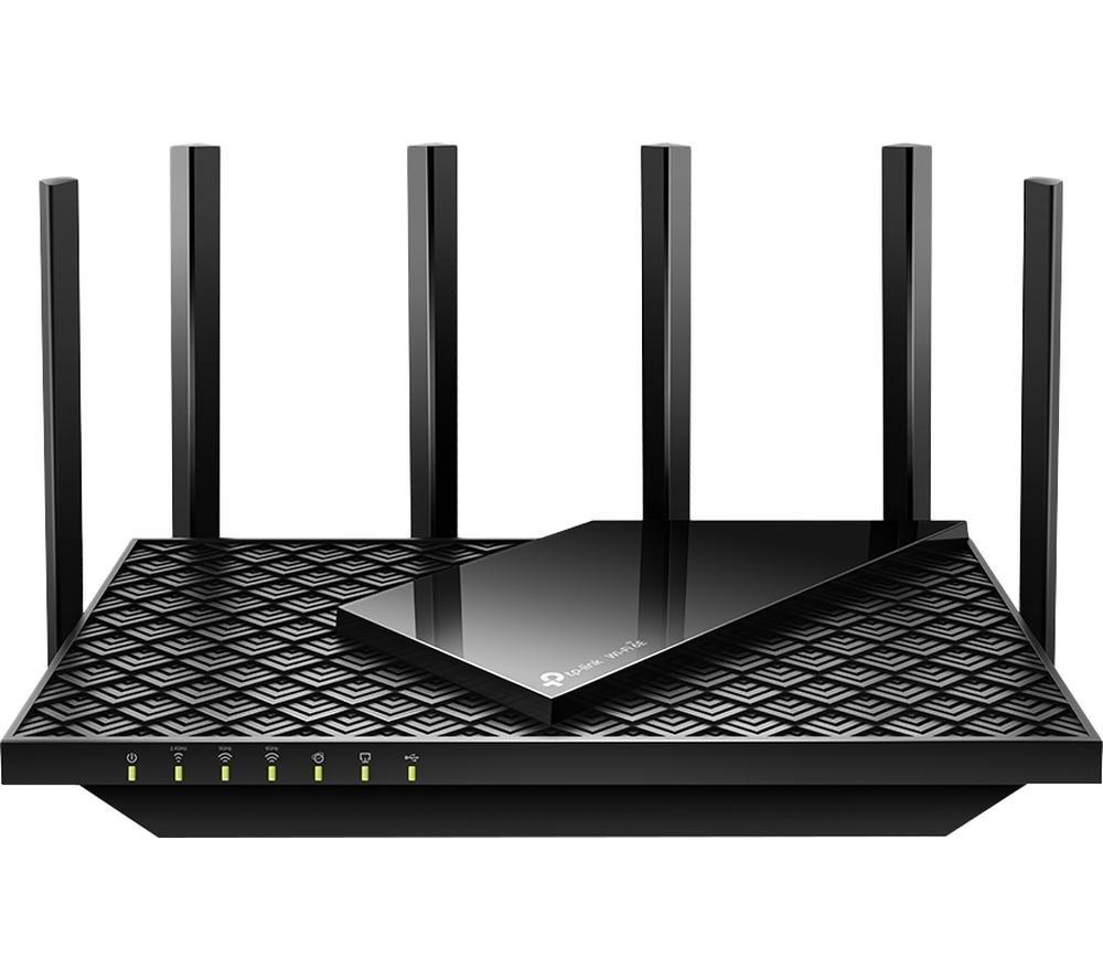 TP-LINK Archer AXE75 WiFi Cable & Fibre Router - AX 5400, Tri-band