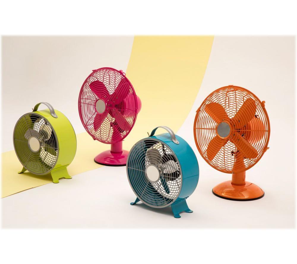 INTERIORS by Premier Portable 12" Desk Fan - Hot Pink image number 2 of 4