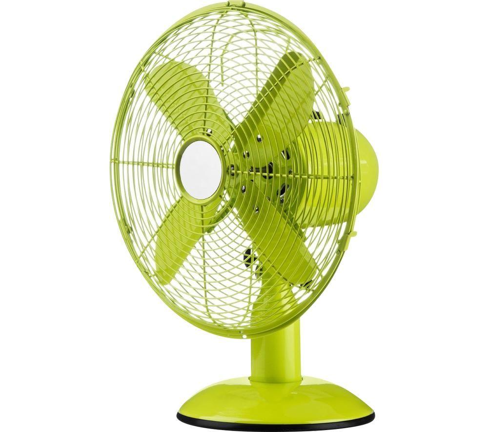 Image of INTERIORS by Premier Portable 12" Desk Fan - Lime Green