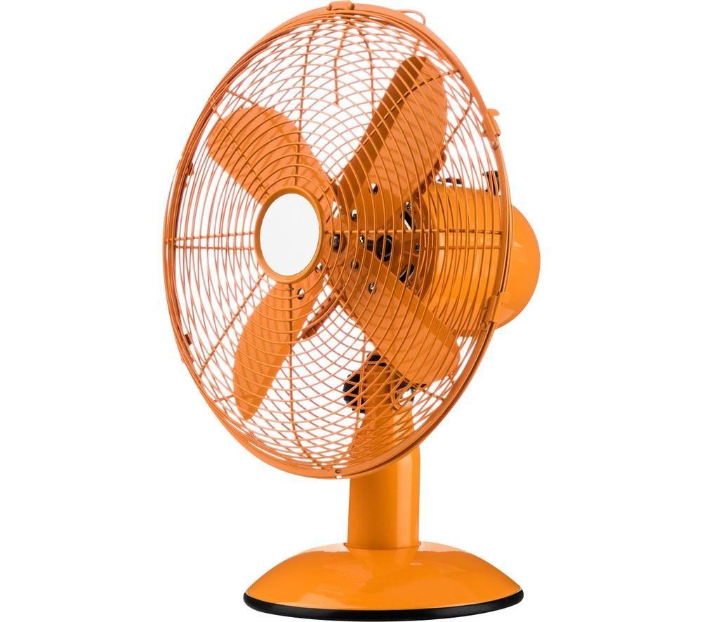 Image of INTERIORS by Premier Portable 12" Desk Fan - Orange
