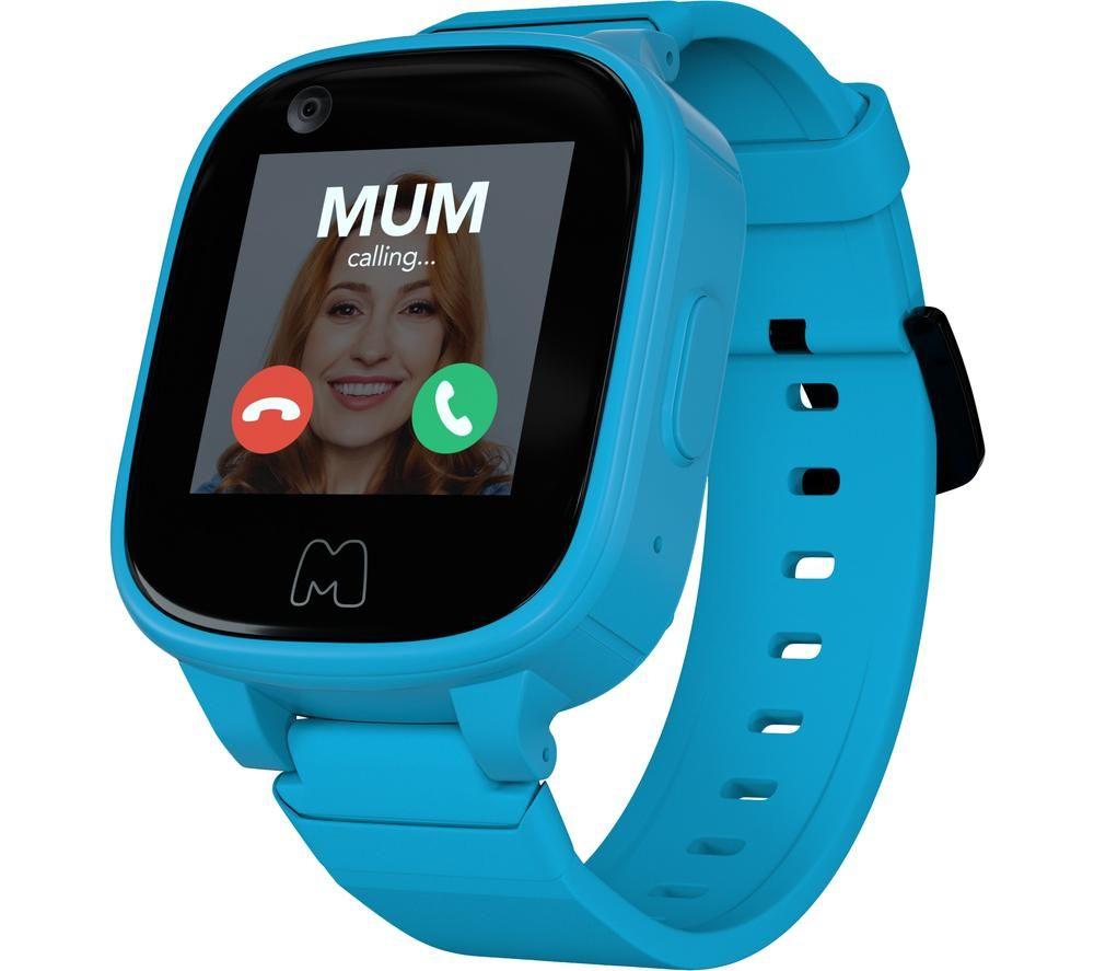 MOOCHIES Connect 4G Kids' Smart Watch - Pale Blue, Blue