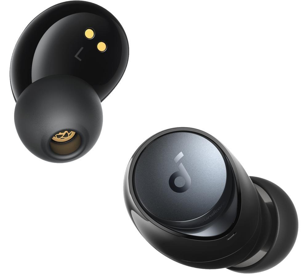 SOUNDCORE Space A40 Wireless Bluetooth Noise-Cancelling Earbuds - Black, Black