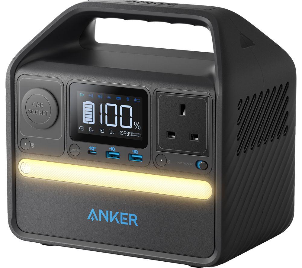 ANKER PowerHouse 521 256 Wh Portable Power Station, Black