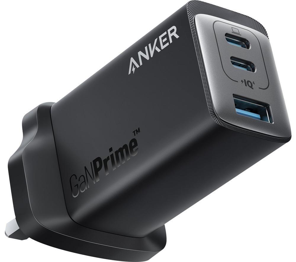 Image of ANKER 735 Nano II 3 Port USB Plug Charger, Black